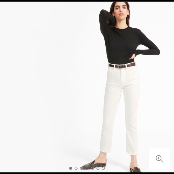 Everlane Denim - Everlane Cheeky Straight Jean - Bone - 25 Ankle